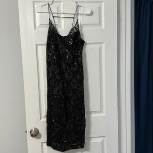 Black sequined H&M cocktail dress